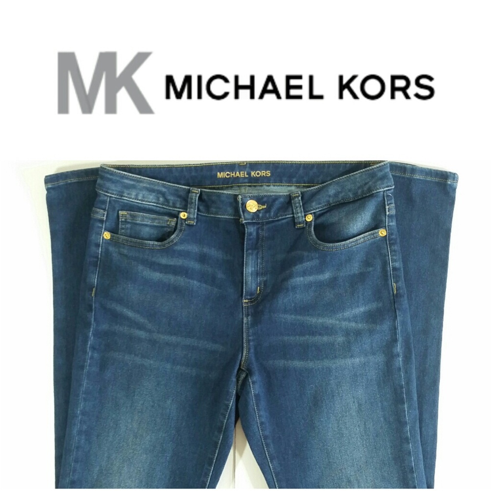 Michael Kors Star Gaze Indigo Skinny Jeans Sz 8